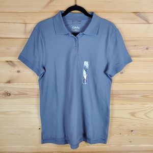Cabela's Grey Short Sleeve Polo Shirt Size‎ Medium